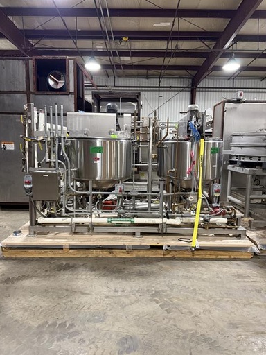 [85248] (2) AB Process 150 Gallon SS jacketed & Agitated Tanks