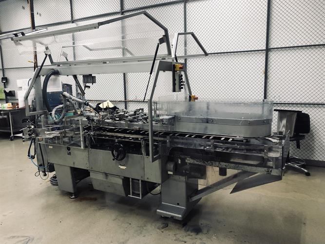 CAM model AV06 semi-automatic vertical glue cartoner