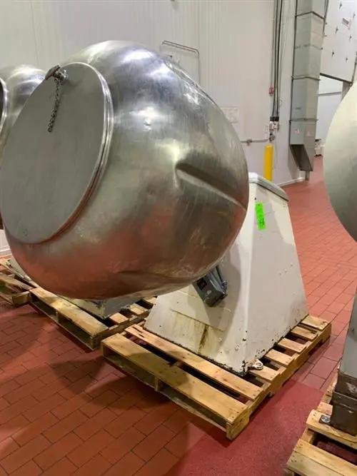 42" Stainless Steel Coating Pan with Sanitary Ribs