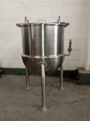 [M11531] New Stainless steel jacketed kettle