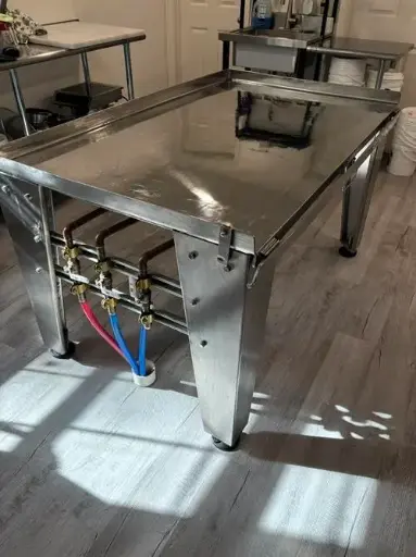 [85501] Latini 3ft x 5ft Stainless Steel Cold Table