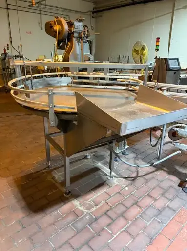 [85513] Nedco 48" Diameter Stainless Steel Accumulating Table