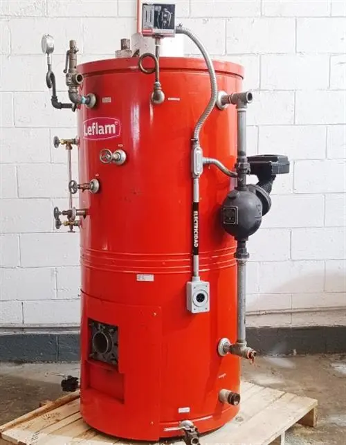 Leflam model 509M04 vertical boiler