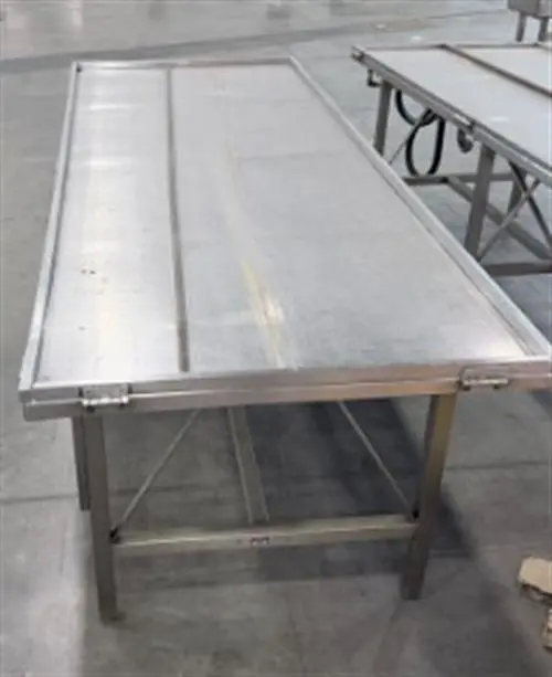 Savage 3 x 8 ft Stainless Steel Cold Table