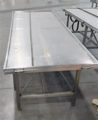 [85688] Savage 3 x 8 ft Stainless Steel Cold Table