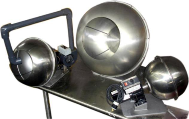 NATIONAL EQUIPMENT 12&quot;, 16&quot; &amp; 24&quot; SS Coating Pans