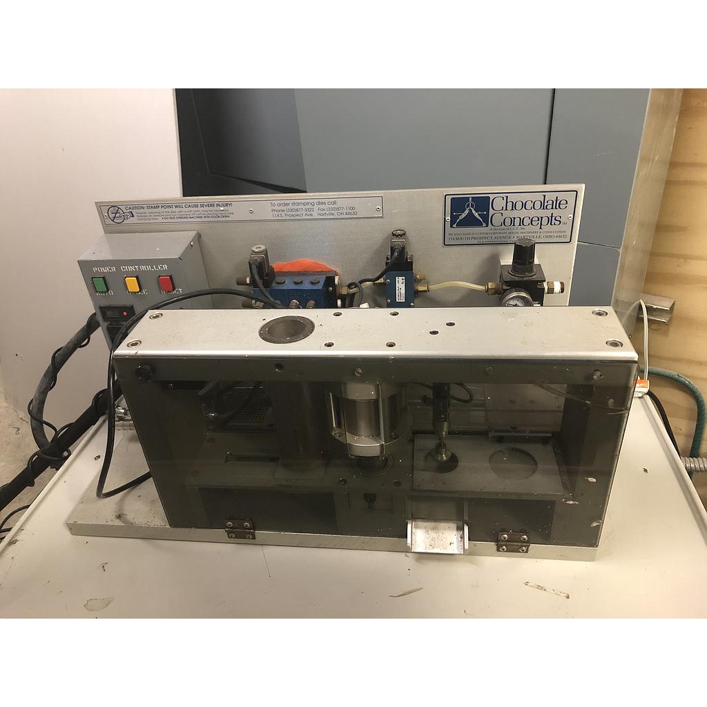 Chocolate Concepts Coin Stamping Machine