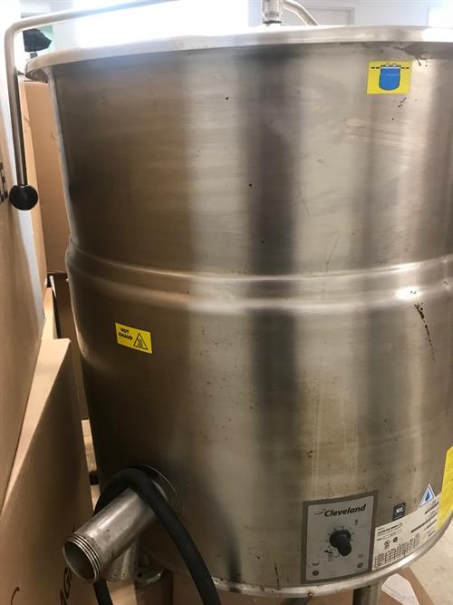 Cleveland Model KEL-40 40 Gallon Electric Stainless Steel Cooking Kettle