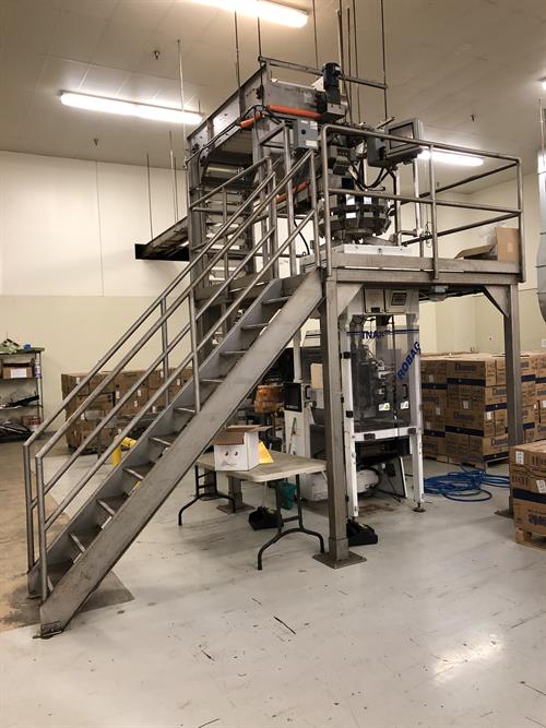 TNA model R2Ci-320-RDJ Form, Fill and Seal Machine with Yamato 14-Head Scale