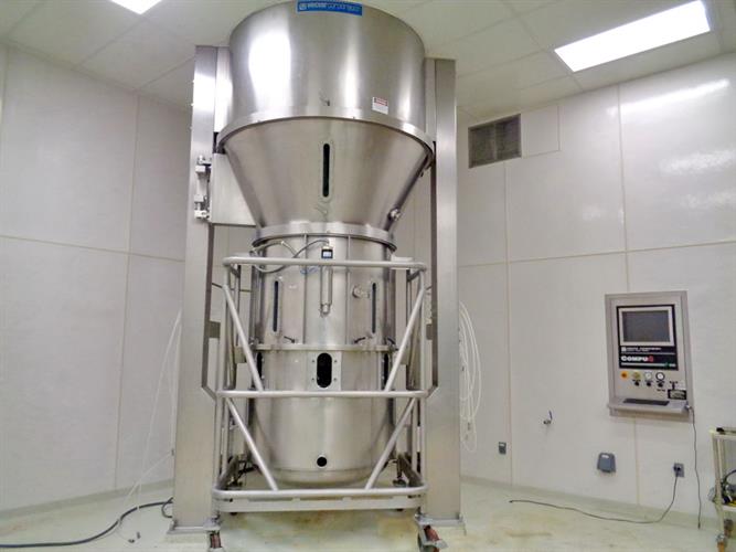 Vector Model FLM300 Stainless Steel Fluid Bed Dryer Processing