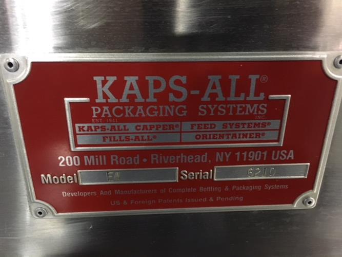 Kaps-All model E-4 In-line Capper 
