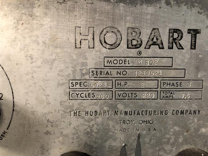 Hobart M-802 80 Quart Mixer