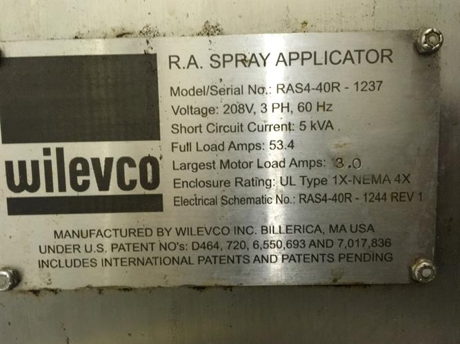 Wilevco Rotary Atomization 40” Wide Spray Applicator