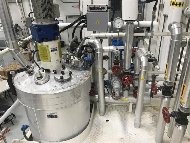 Mazzoni Ecodryer skid mounted neat soap manufacturing plant