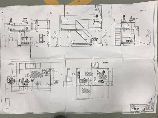 Mazzoni Ecodryer skid mounted neat soap manufacturing plant