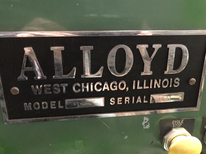 Alloyd 6S-CBE rotary blister packager