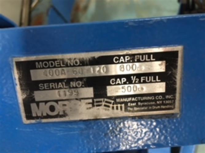 Morse 400A-60-12-120 hydra lift drum dumper