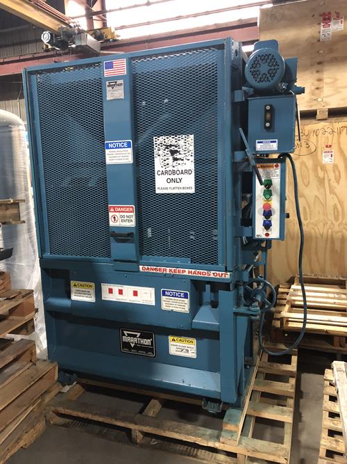 Marathon model V-4224-02 Vertical cardboard Baler