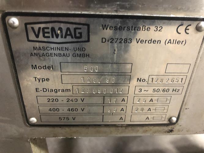 Vemag Robot 500 Twin Screw Extruder with Guillotine Cutter