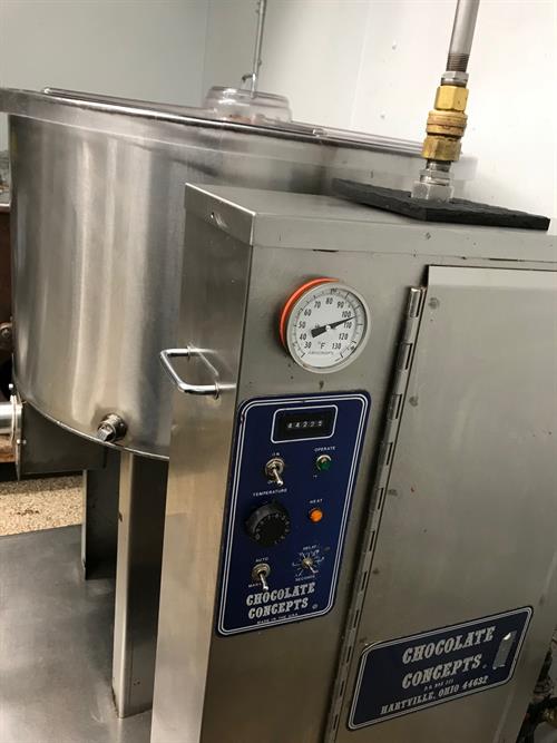 Chocolate Concepts 400lb Stainless Melter with Metering Pump