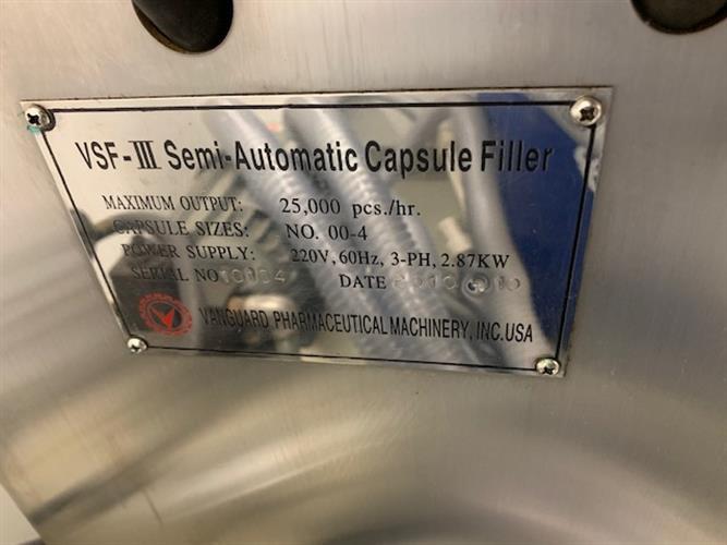 Vanguard VSF-III semi-automatic encapsulator