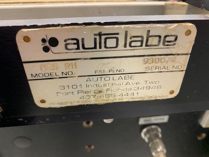 Autolabe model 825 RH Pressure Sensitive Wraparound labeler