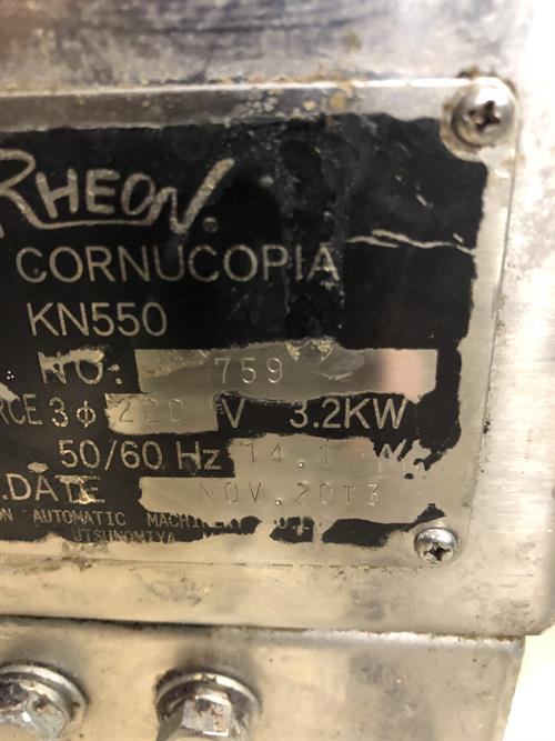 Rheon model KN550 Cornucopia Encruster