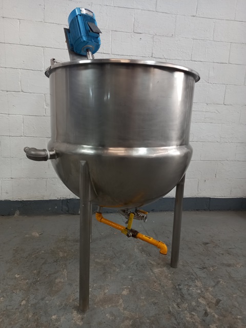 Stainless steel  85  gallon jacketed cooking & mixing kettle