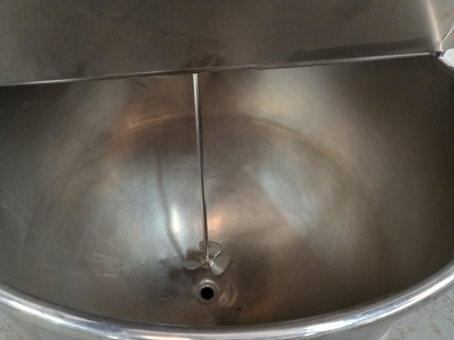 Stainless steel  85  gallon jacketed cooking & mixing kettle
