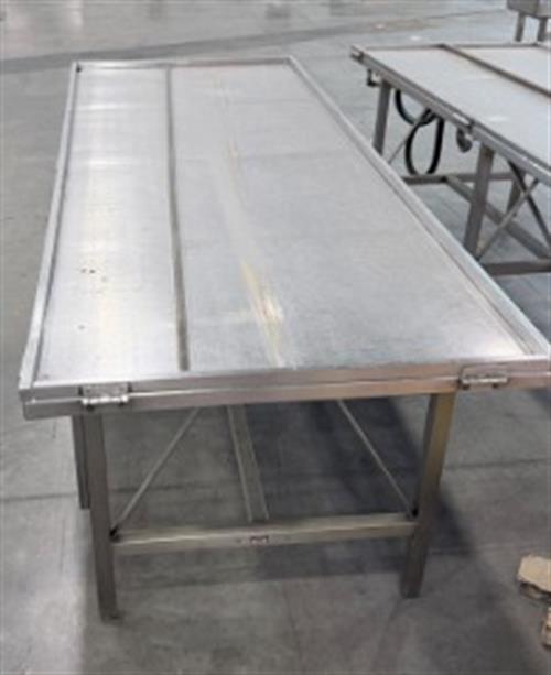 Savage 3 x 8 ft Stainless Steel Cold Table