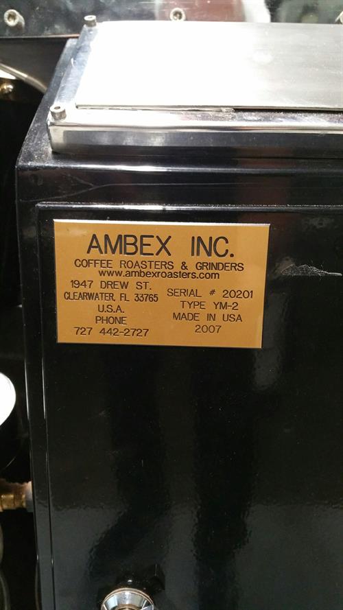 Ambex model YM-2 2kg Batch Coffee &amp; Cacao Bean Roaster